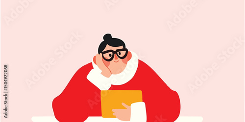 Illustration of a woman wit...