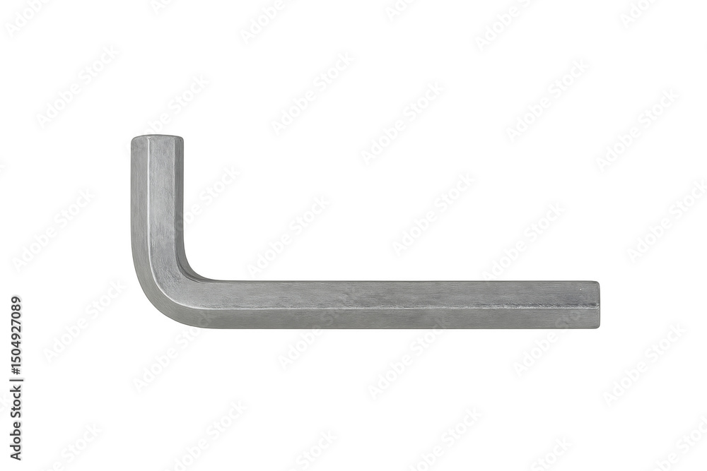 Fototapeta premium Close-up of an allen key isolated on a transparent background, useful for diy, repair, and maintenance projects