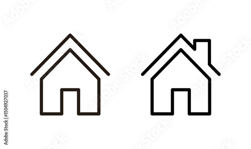 House icon logo design. Home sign and symbol