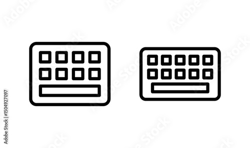 Keyboard icon logo design. keyboard sign and symbol