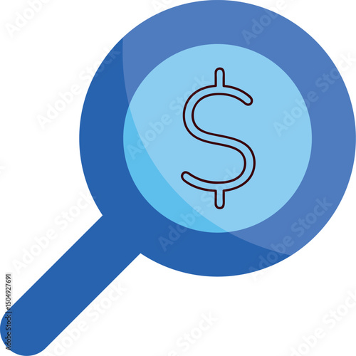 Magnifying Glass Icon for Search and Focus Tools