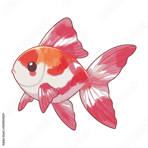 Cute Goldfish Illustration