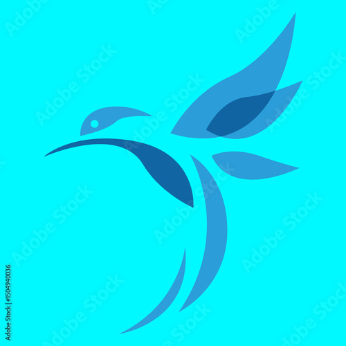 Bird logo icon vector