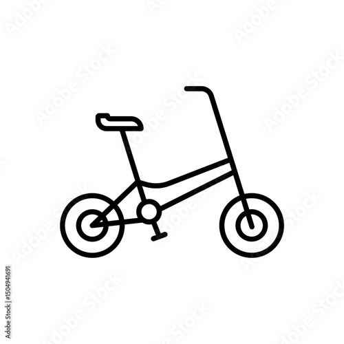 Folding bike icon