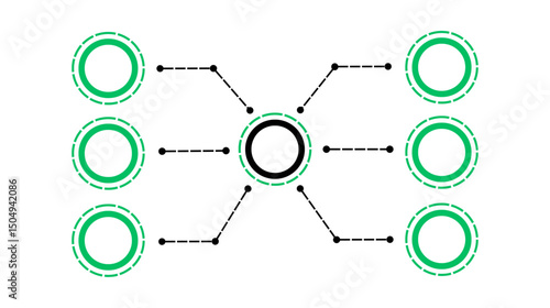 Visualizing connections infographic on network dynamics digital realm informative graphic virtual environment analytical viewpoint
