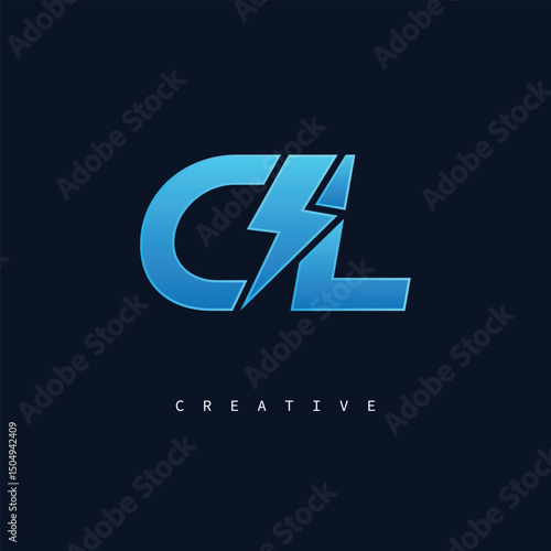 CL Monogram Logo – Bold Modern Letter mark for Creative Branding, Tech & Energy Identity"