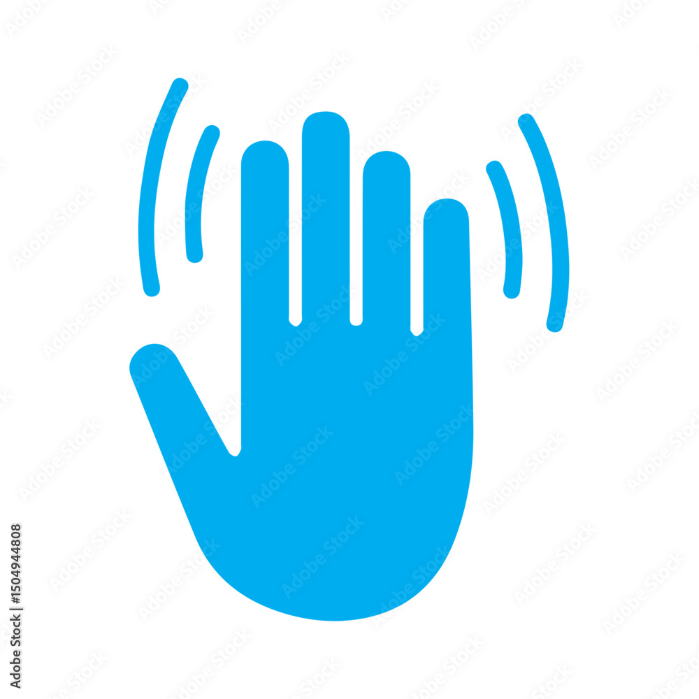 Fototapeta premium goodbye colored icon