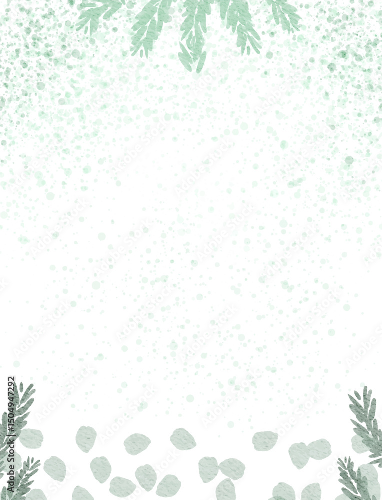 Obraz premium soft green colorful abstract illustration, background, wallpaper, card invitation design 