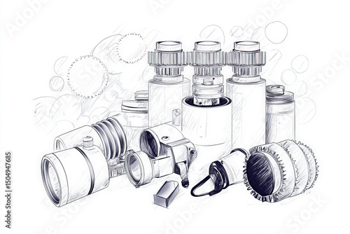 Mechanical sketch: A detail...
