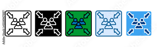 Emergency Evacuation Icon Set Multiple Style Collection