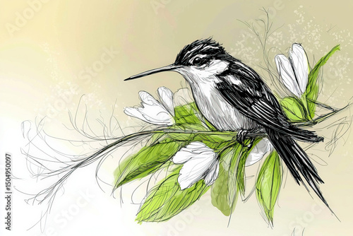 hummingbird sketch