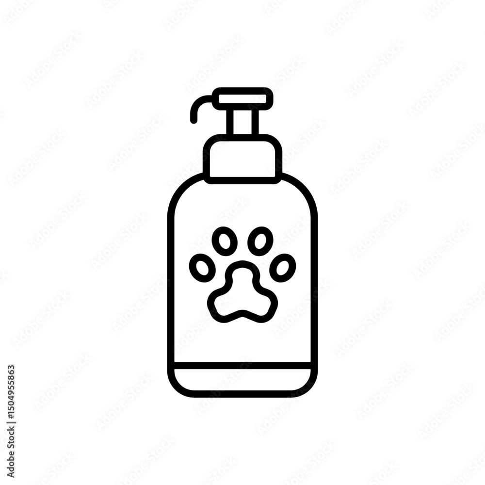 Pet shampoo icon Pet shampoo icon
