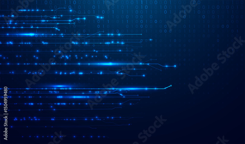 Abstract big data code representation. Modern high-tech data background. Graphic concept for your design