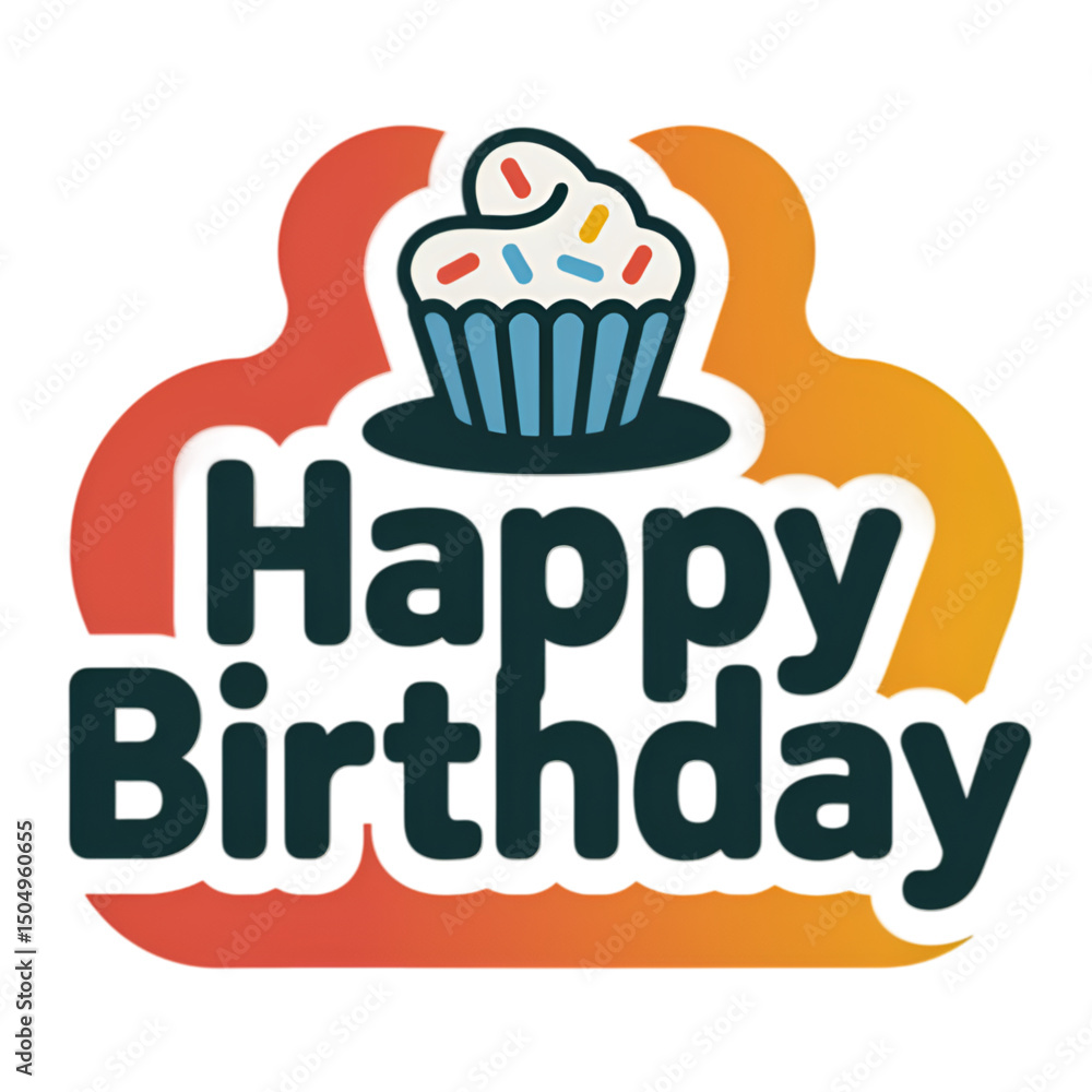 happy birthday card with cupcake happy birthday card with cupcake