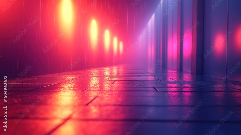 Obraz premium Abstract representation of communication with gradient lighting and atmospheric depth, symbolizing connection and exchange.