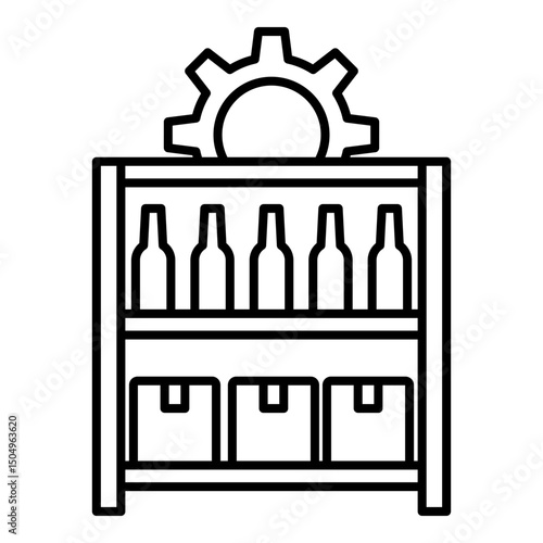 automated shelves icon