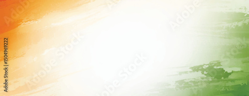 india watercolor greeting orange, green, Tricolor, banner, independence day, republic day, design 15 august, 26 january, saffron, kesari, brush, stroke, print, grunge, splash, banner, poster,