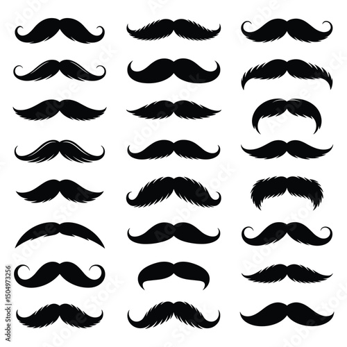 Collection of Various Mustache Styles