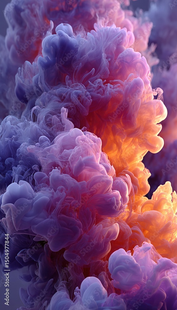 Obraz premium Abstract Ink Blossoms.