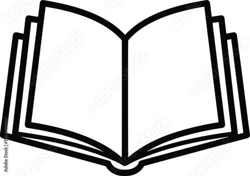 Vector Illustration Open Book, Chess Strategy Guide