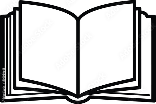 Open Book Chess Vector Illustration