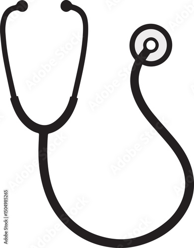 stethoscope vector design icon style art illustrator