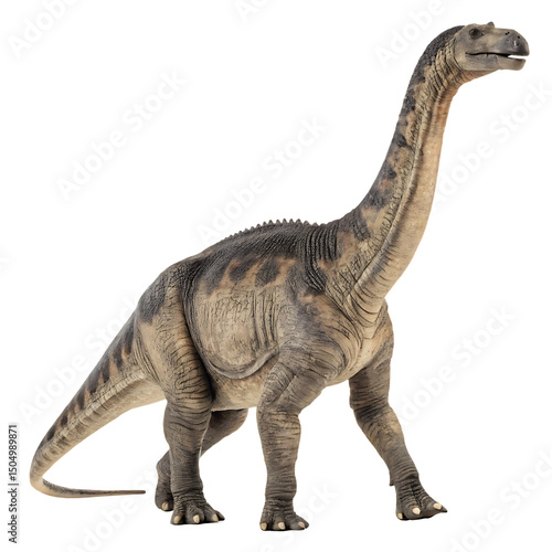 Fototapeta Naklejka Na Ścianę i Meble -  Saltasaurus dinosaur armored sauropod from Argentina isolated on a transparent background