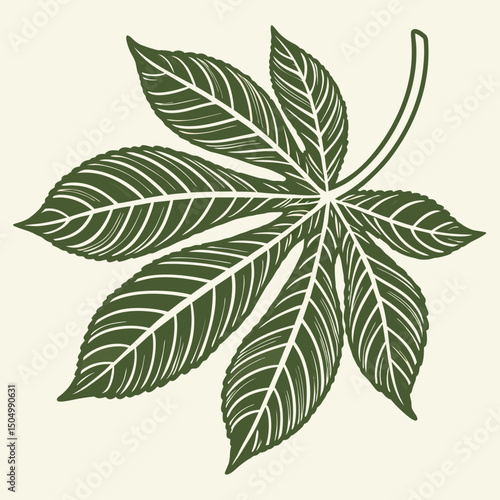 green leaves vector