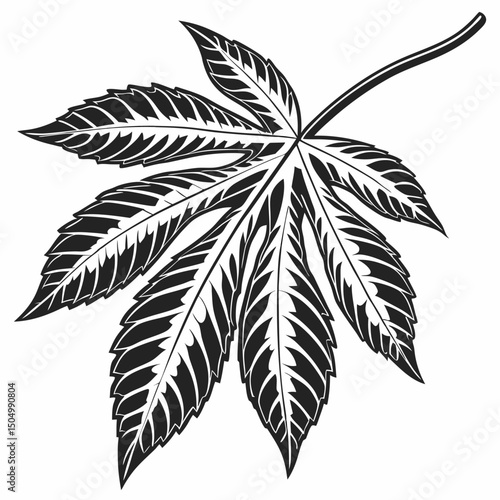 leaf silhouette vector