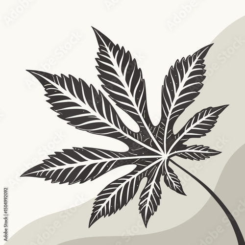 cannabis leaf silhouette