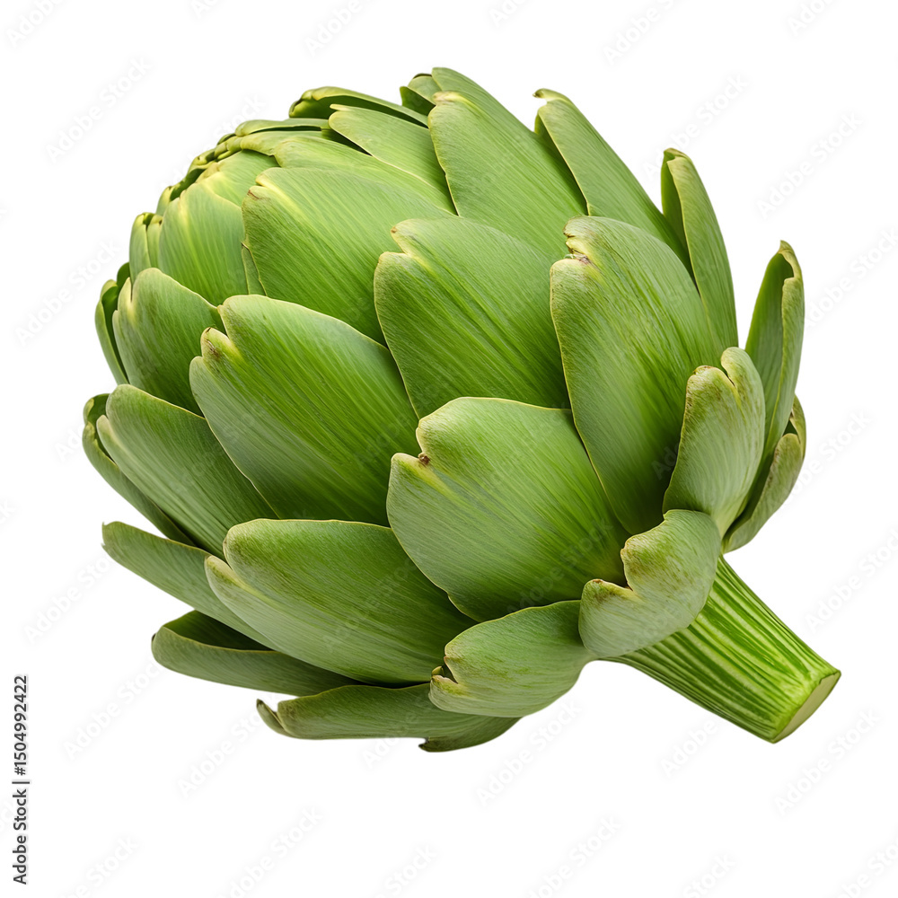 Freshly peeled stuffed artichoke ready for cooking. Smooth, tender, and perfect for traditional dolma or gourmet dishes, with vibrant green outer leaves Freshly peeled stuffed artichoke ready for cooking. Smooth, tender, and perfect for traditional dolma or gourmet dishes, with vibrant green outer leaves