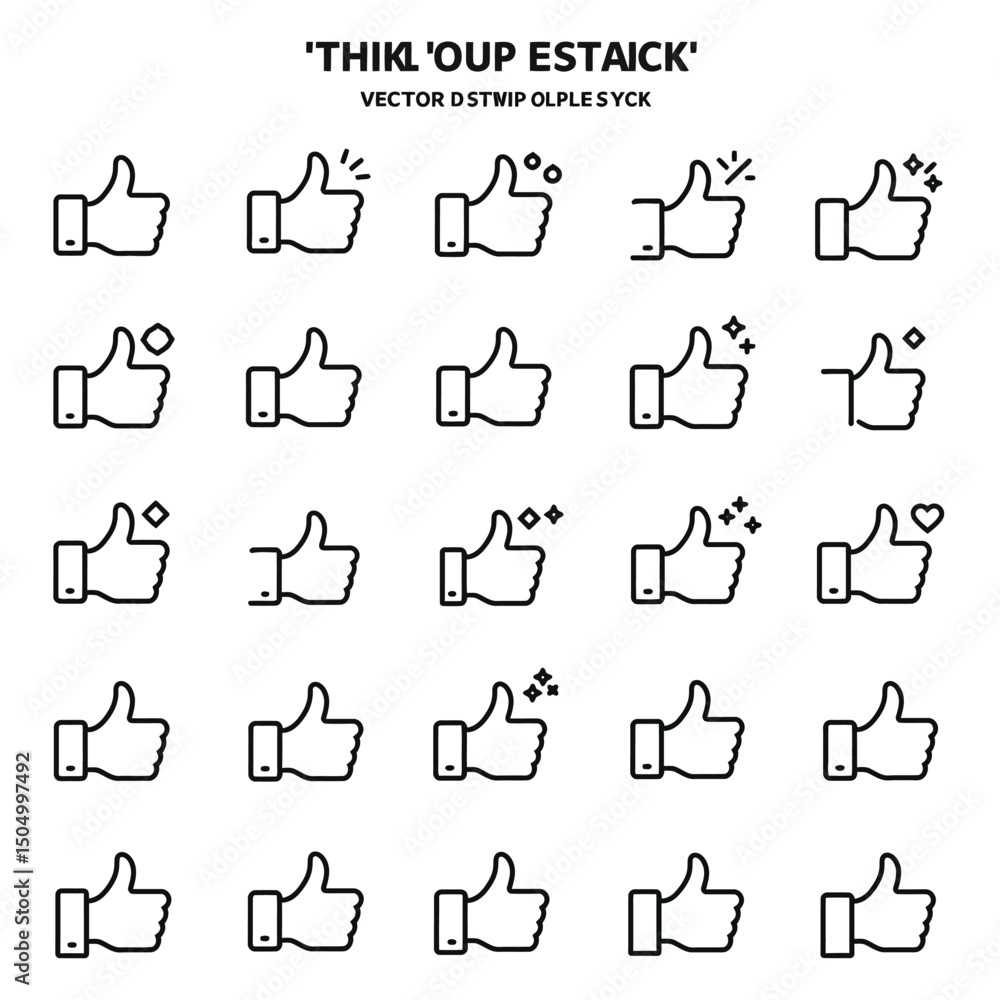 Fototapeta premium Hand gestures line icons. Handshake, Clapping hands, Victory. Horns, Thumb up finger, drag and drop icons. Donation hand gestures, middle finger, palm. Helping hand, ok sign. Vector