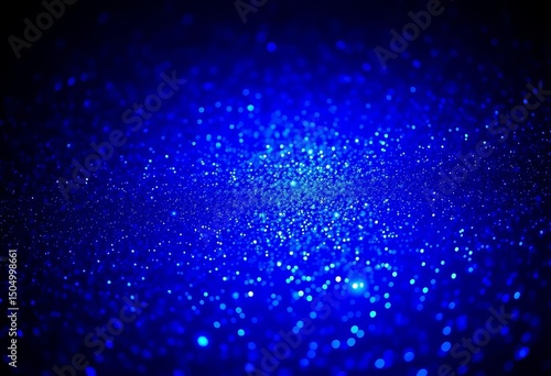 Deep royal blue glitter, intensely saturated, sparkling lights, elegant, stars