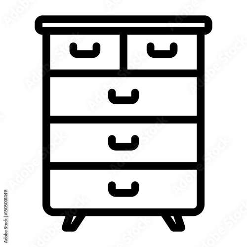 drawers line icon