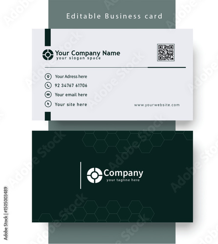 Elegant Minimalist Business Card Layout for Branding and Identity