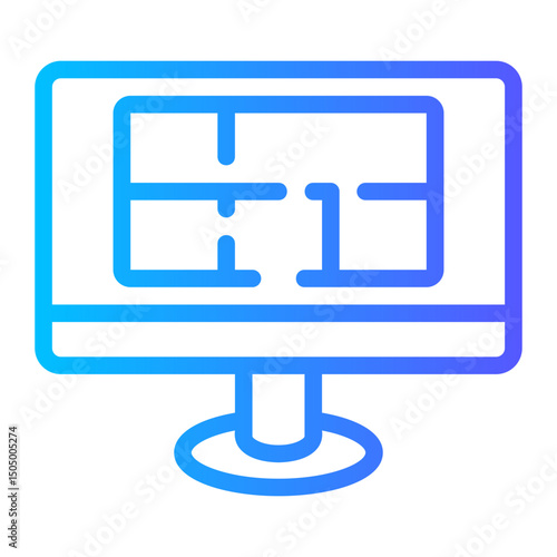 blueprint gradient icon