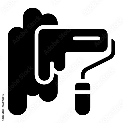 paint glyph icon