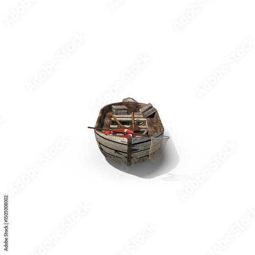 Boat isolated on transparent background