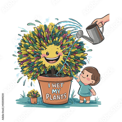 A fresh and vibrant illustration of green plants, featuring leaves, stems, and natural growth elements. Perfect for gardening projects, eco-friendly brands, wellness products, botanical blogs, and nat