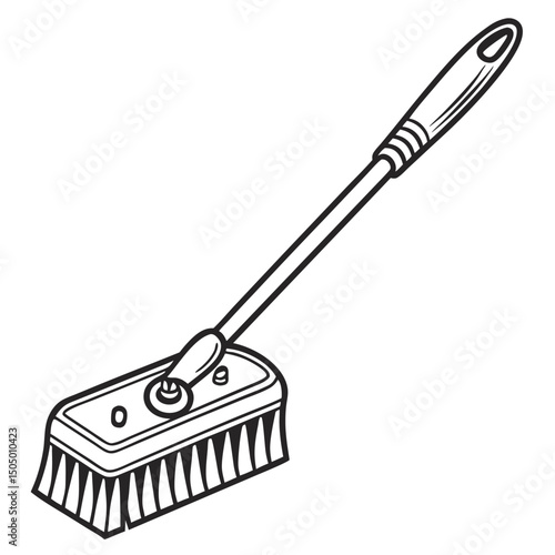"Floor Mop Cleaning Tool Vector"