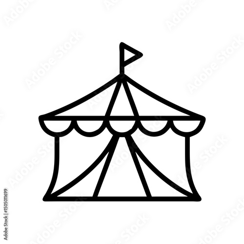 carnival tent icon