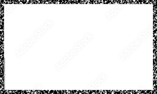 Composition notebook style border frame with marble texture. Grunge style frame