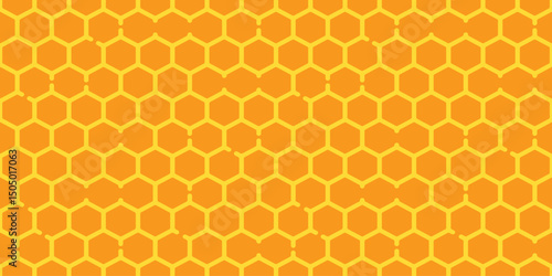 honeycomb seamless pattern vector honey bee scarf isolated cartoon tile wallpaper repeat background illustration doodle textile gift wrapping paper design