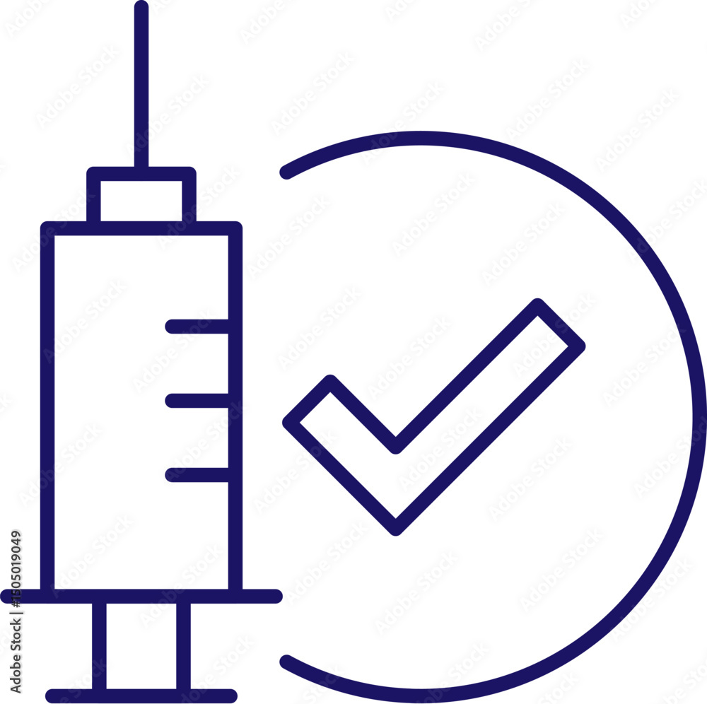 Obraz premium Syringe Isolated Sign for Web Sites, Books, Cards, Apps