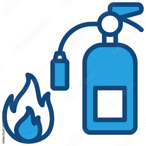 Canvas Print Fire Extinguisher Icon