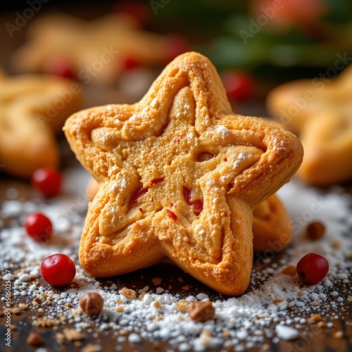 Star Shaped Cranberry Cookie