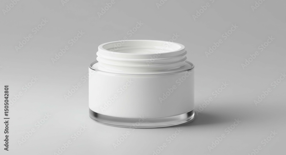 Blank White PET Jar with Screw Cap Mockup (50gm) Blank White PET Jar with Screw Cap Mockup (50gm)