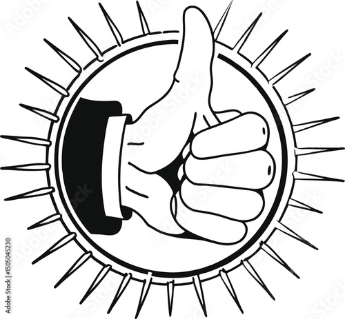 thumb up and down