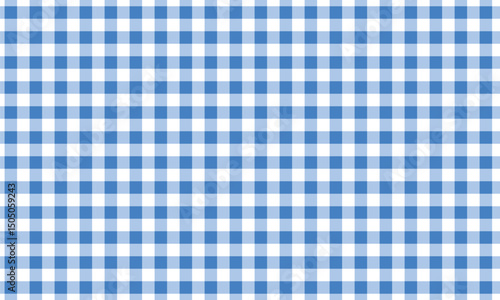 Seamless Checkered Pattern Blue White Background