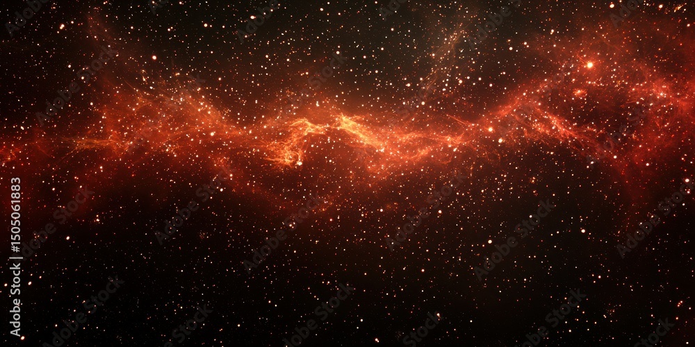 Obraz premium Firework Display in the Night Sky